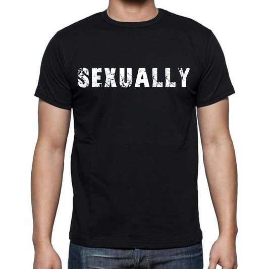 Sexually Mens Short Sleeve Round Neck T-Shirt - Casual