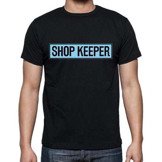 Shop Keeper T Shirt Mens T-Shirt Occupation S Size Black Cotton - T-Shirt