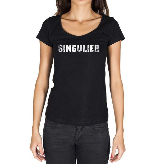 Singulier French Dictionary Womens Short Sleeve Round Neck T-Shirt 00010 - Casual