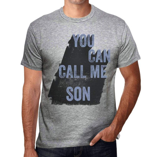 Son You Can Call Me Son Mens T Shirt Grey Birthday Gift 00535 - Grey / S - Casual