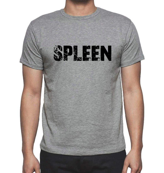Spleen Grey Mens Short Sleeve Round Neck T-Shirt 00018 - Grey / S - Casual