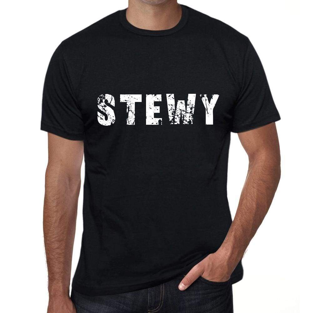 Stewy Mens Retro T Shirt Black Birthday Gift 00553 - Black / Xs - Casual