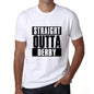 Straight Outta Derby Mens Short Sleeve Round Neck T-Shirt 00027 - White / S - Casual