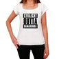 Straight Outta Samarinda Womens Short Sleeve Round Neck T-Shirt 00026 - White / Xs - Casual