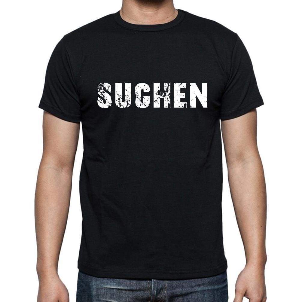 Suchen Mens Short Sleeve Round Neck T-Shirt - Casual