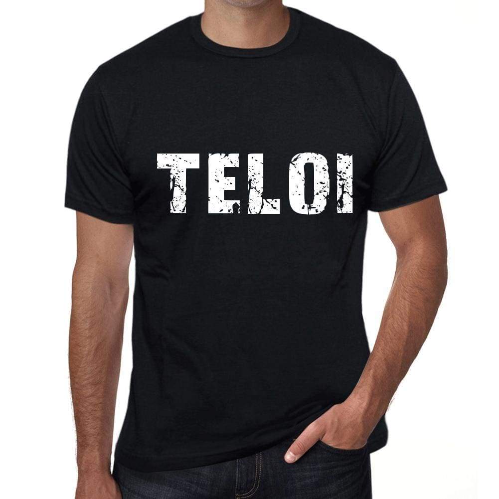 Teloi Mens Retro T Shirt Black Birthday Gift 00553 - Black / Xs - Casual