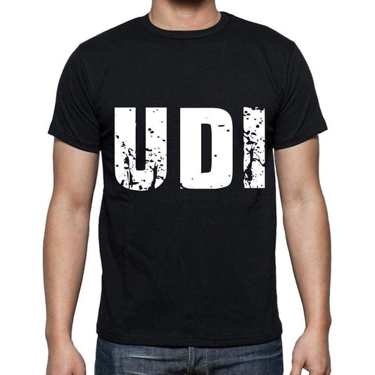 Udi Men T Shirts Short Sleeve T Shirts Men Tee Shirts For Men Cotton Black 3 Letters - Casual