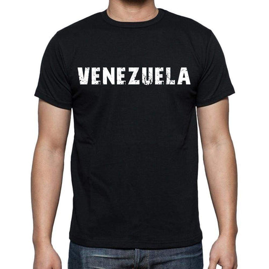 Venezuela T-Shirt For Men Short Sleeve Round Neck Black T Shirt For Men - T-Shirt