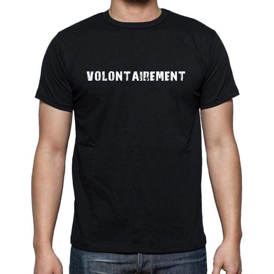 Volontairement French Dictionary Mens Short Sleeve Round Neck T-Shirt 00009 - Casual