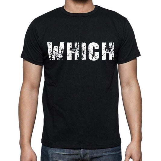 Which White Letters Mens Short Sleeve Round Neck T-Shirt 00007