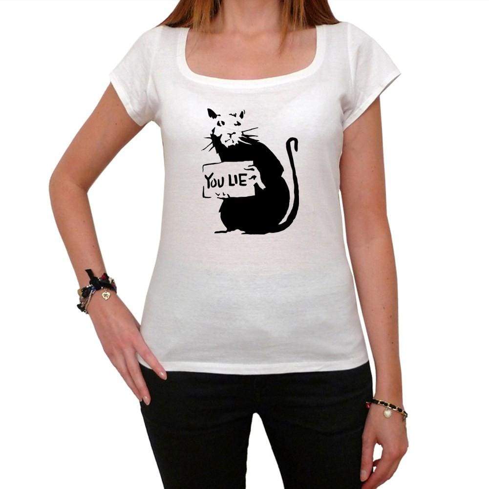 You Lie Rat Tshirt White Womens T-Shirt 00163